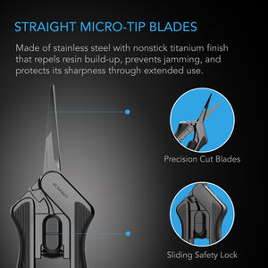 Lekkie nożyce do przycinania ze stali nierdzewnej, ergonomiczne, proste ostrza